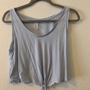 Blue crop top